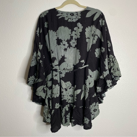 Bel Kazan Tie Ruffle Printed Kaftan O/S - Picture 5 of 9